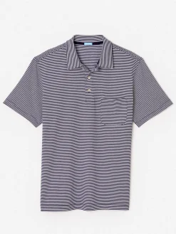 Callahan Cotton Polo In Stripe