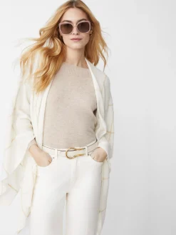 Chantal Cashmere Wrap In Window Pane