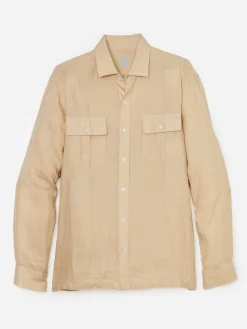 Christos Classic Fit Linen Shirt