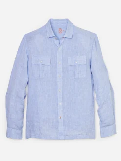 Christos Classic Fit Linen Shirt
