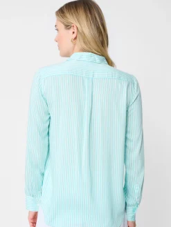 Denver Silk Shirt In Stripe