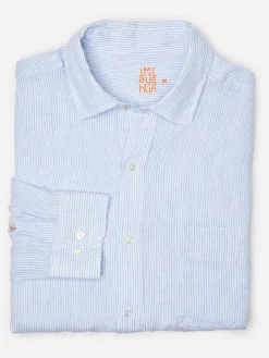 Gramercy Classic Fit Linen Shirt In Fineline