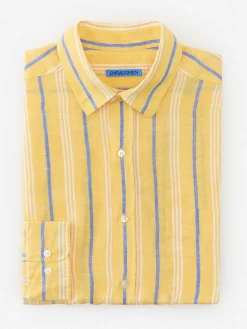 Gramercy Classic Fit Linen Shirt In Stripe