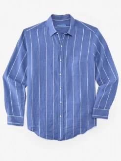 Gramercy Classic Fit Linen Shirt In Stripe
