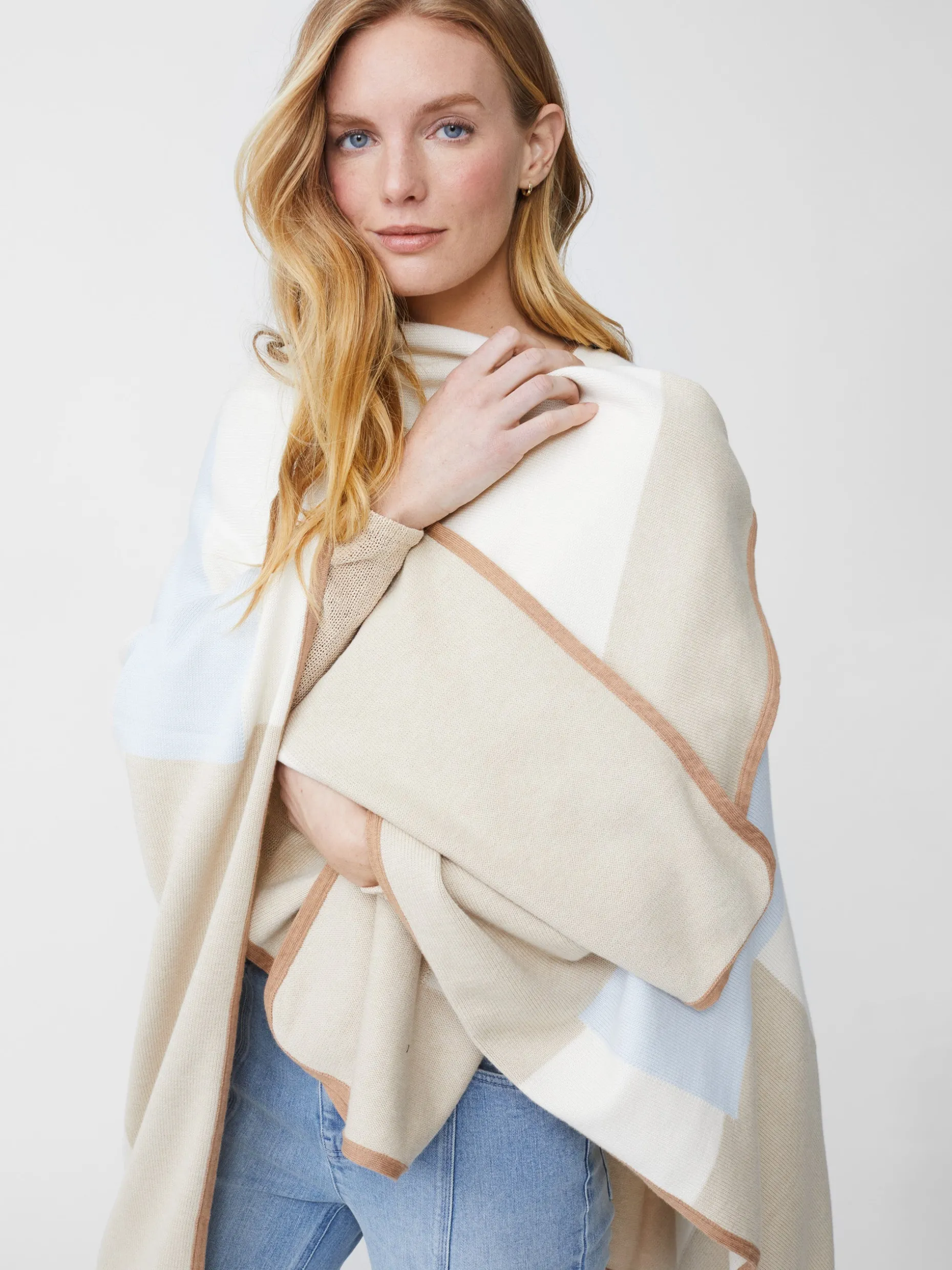 Noreen Wrap In Colorblock