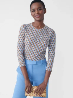 Ruston Tee In Mini Fernwood Geo