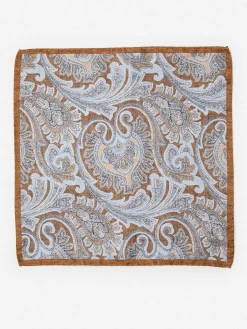 Silk Pocket Square In Paisley