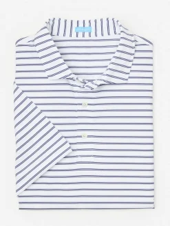 Springer Performance Polo In Harbor Stripe