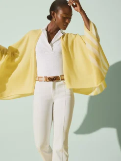 Veronique Cashmere Wrap In Stripe